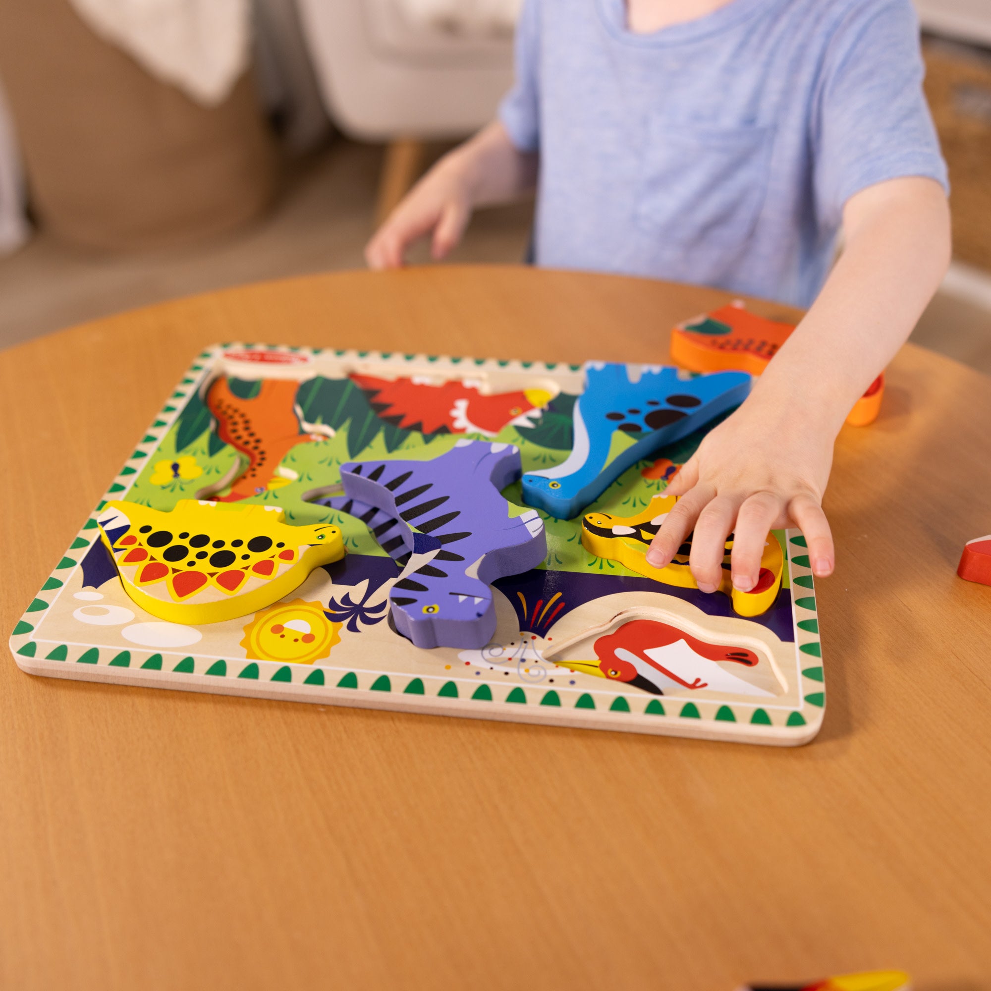 Dinosaurs Chunky Puzzle - 7 Pieces - Image 2