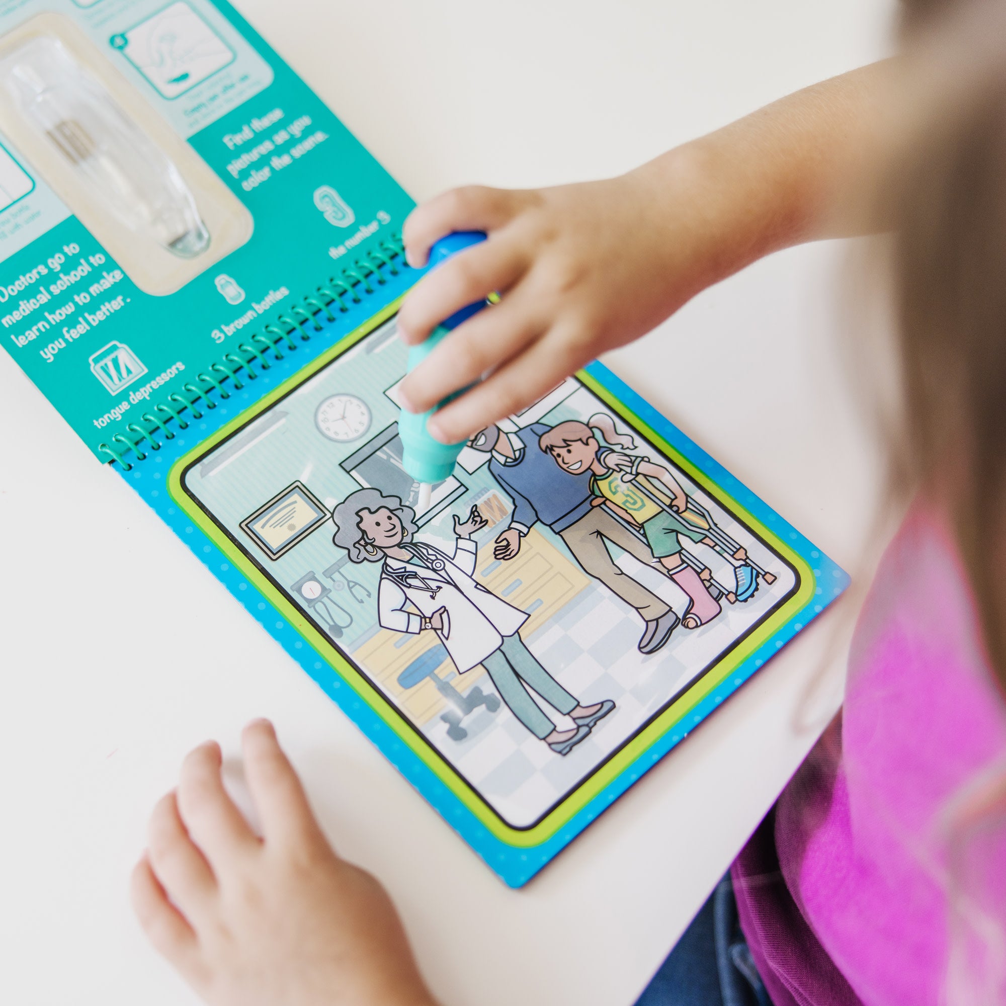 Water Wow! Occupations - Water Reveal Pad On the Go Travel Activity - Image 5