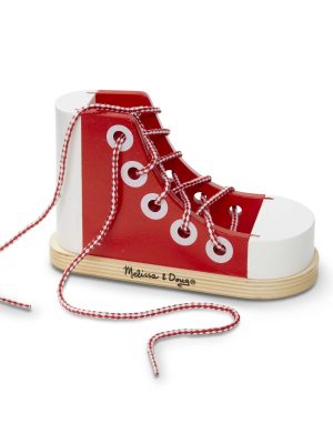 Wooden Lacing Shoe
