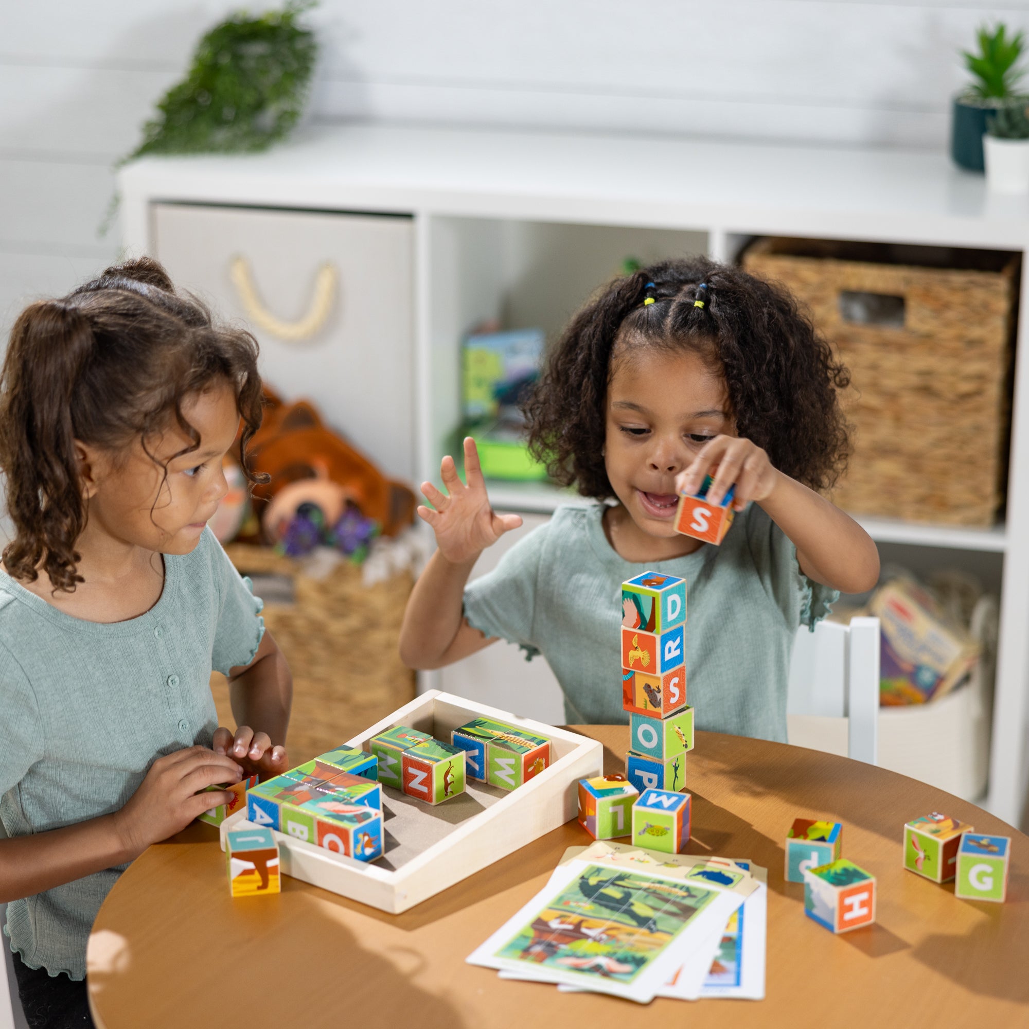 National Parks Alphabet & Animals Cube Puzzle ?C 24 Wooden Block Pieces - Image 6