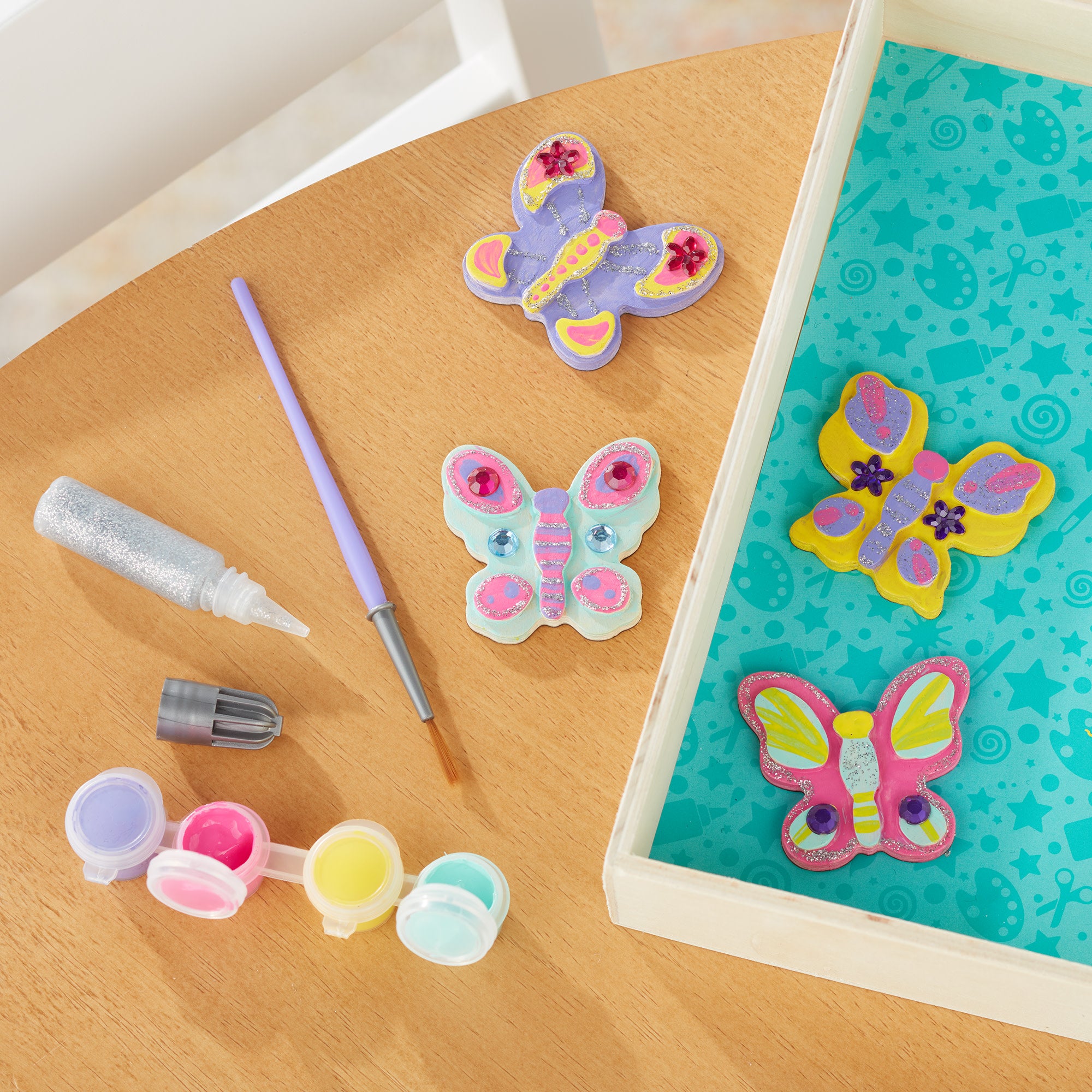 Created by Me! Wooden Butterfly Magnets Craft Kit - Image 9