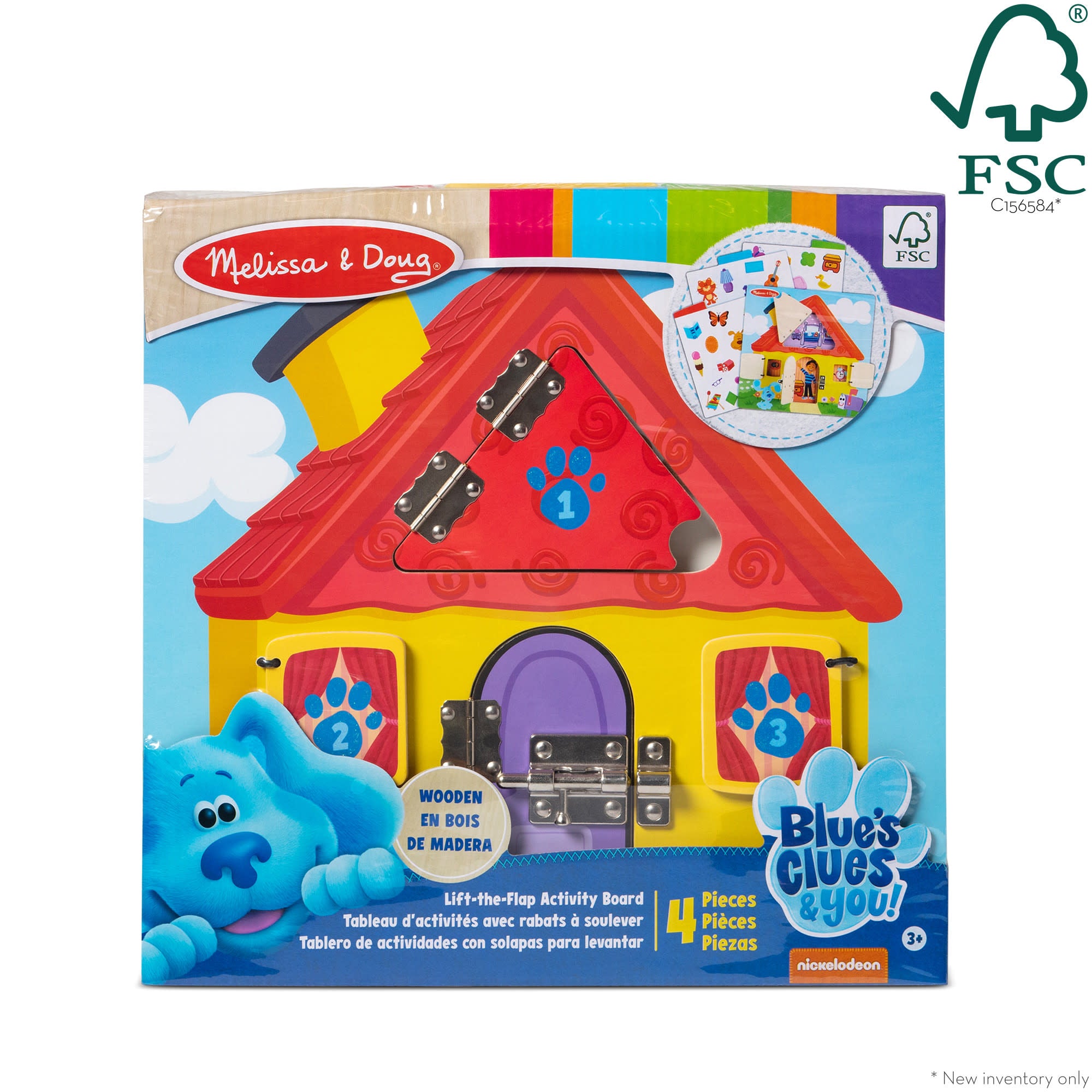 Blue's Clues & You! Wooden Lift-the-Flap Activity Board - Image 3