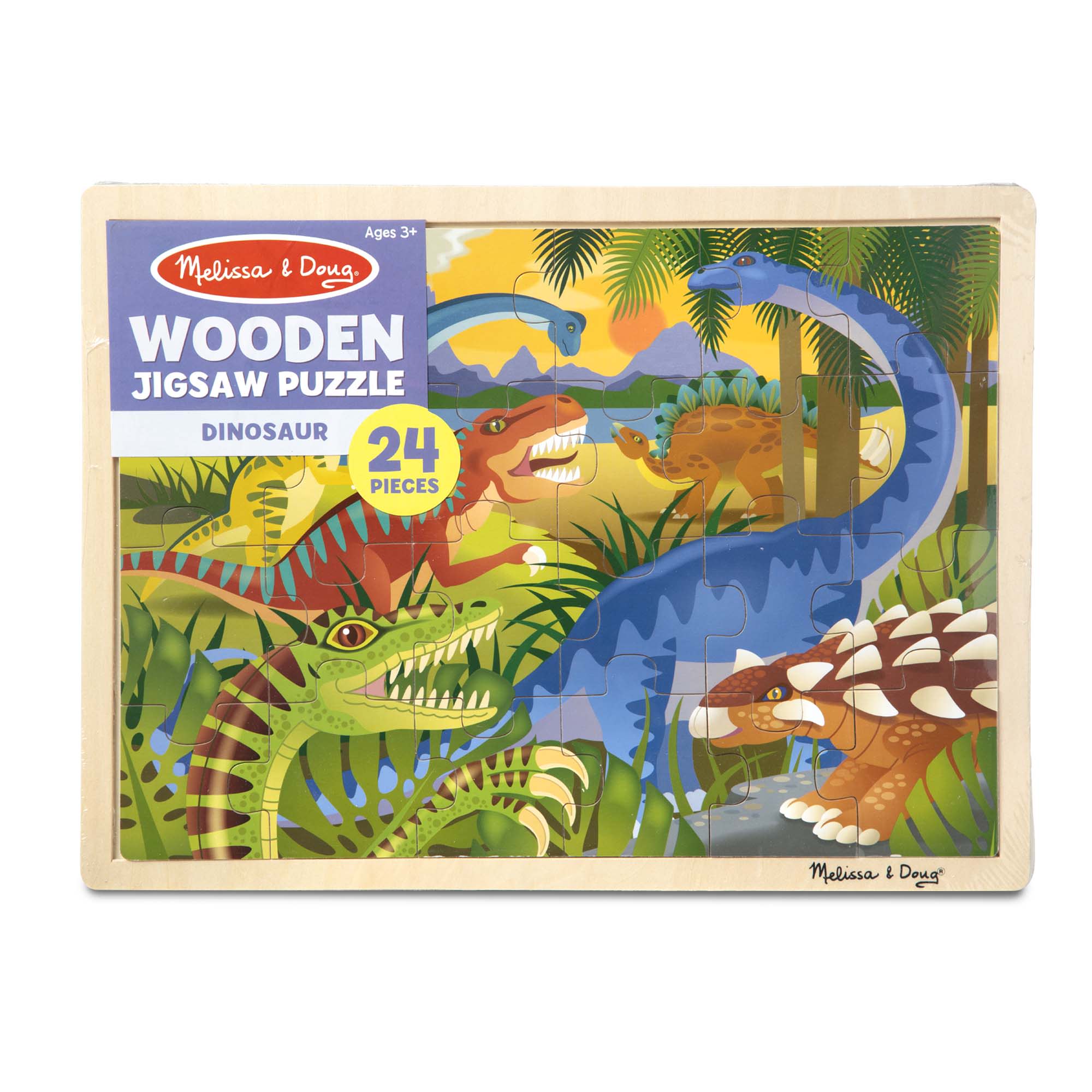 Dinosaur Wooden Jigsaw Puzzle - 24 Pieces - Image 3