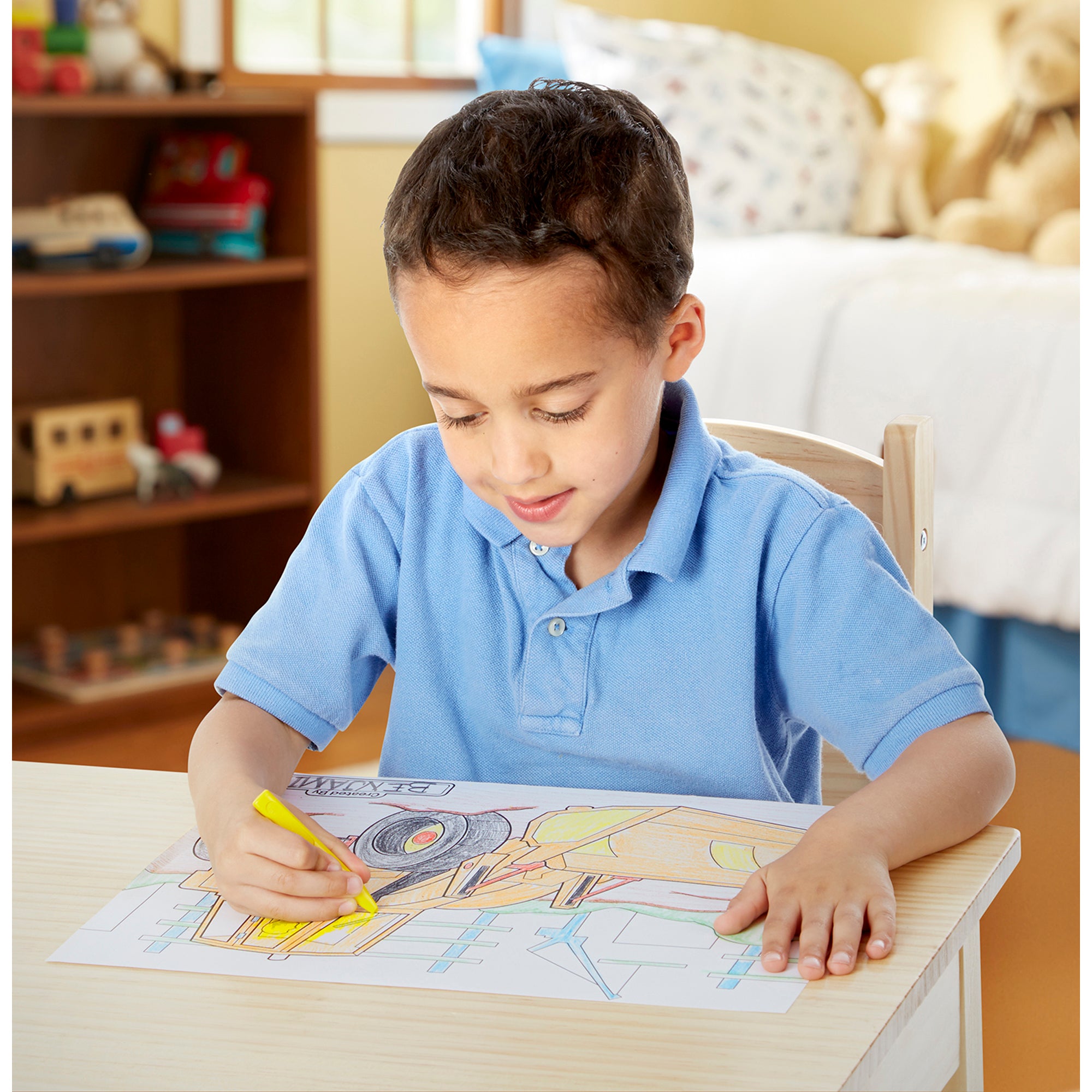Jumbo 50-Page Kids' Coloring Pad - Space. Sharks. Sports. and More - Image 10