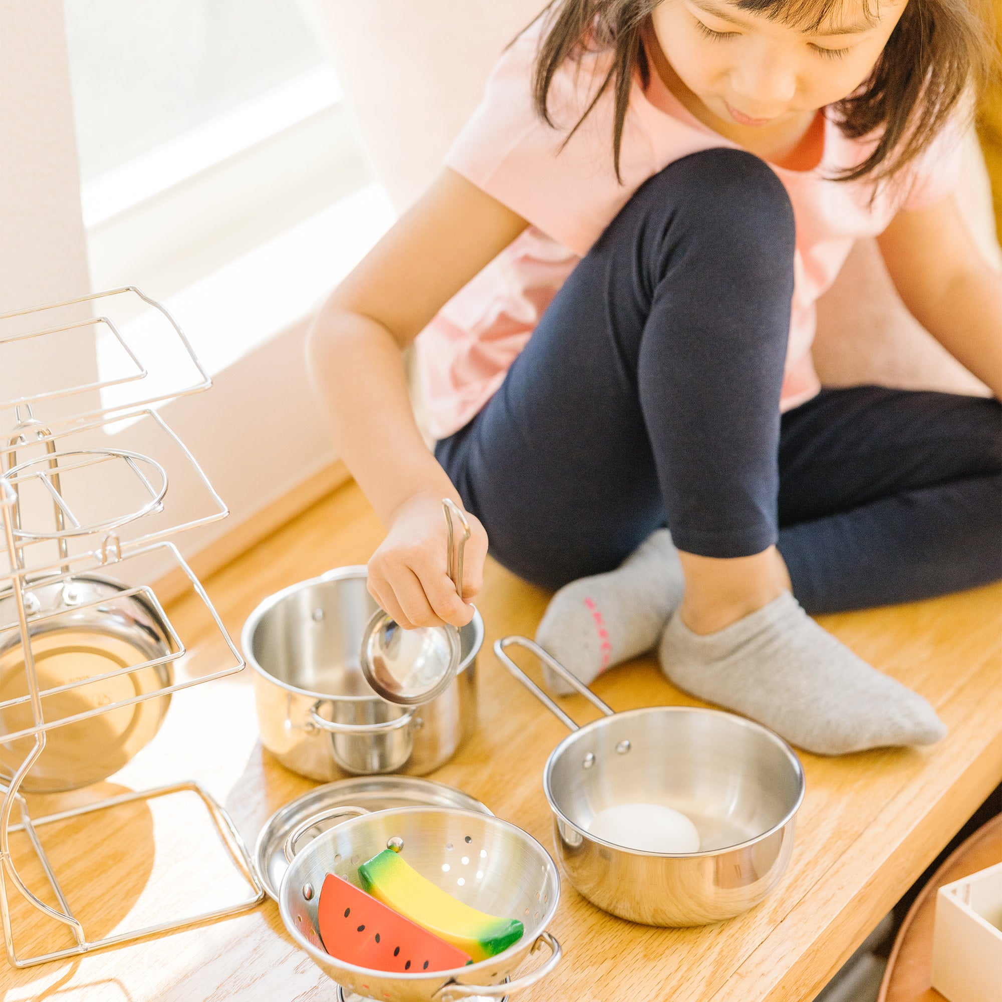 Stainless Steel Pots & Pans Play Set - Image 5