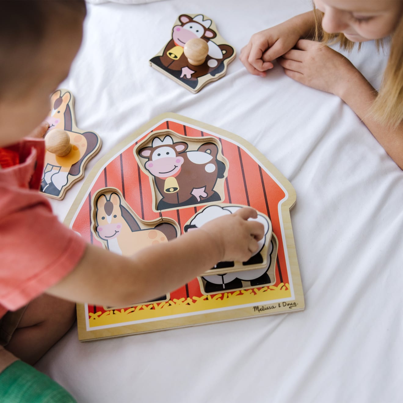 Barnyard Animals Jumbo Knob Puzzle - 3 Pieces - Image 7