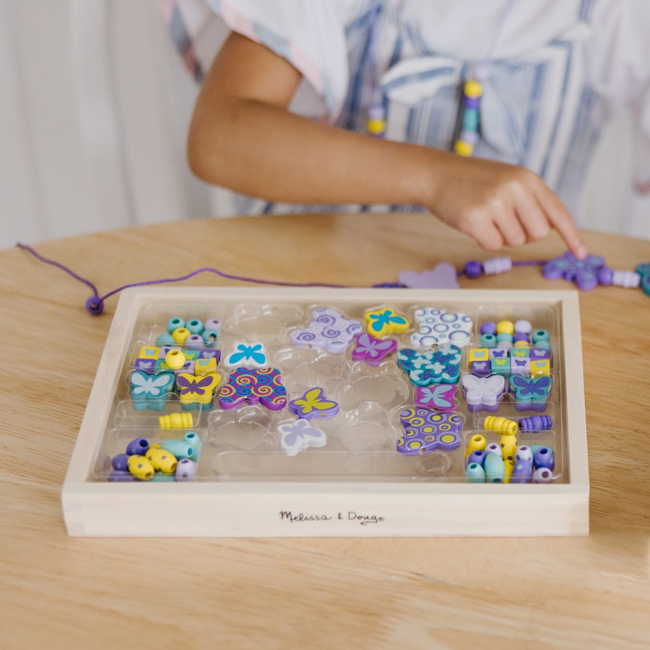 Created by Me! Butterfly Beads Wooden Bead Kit - Image 2