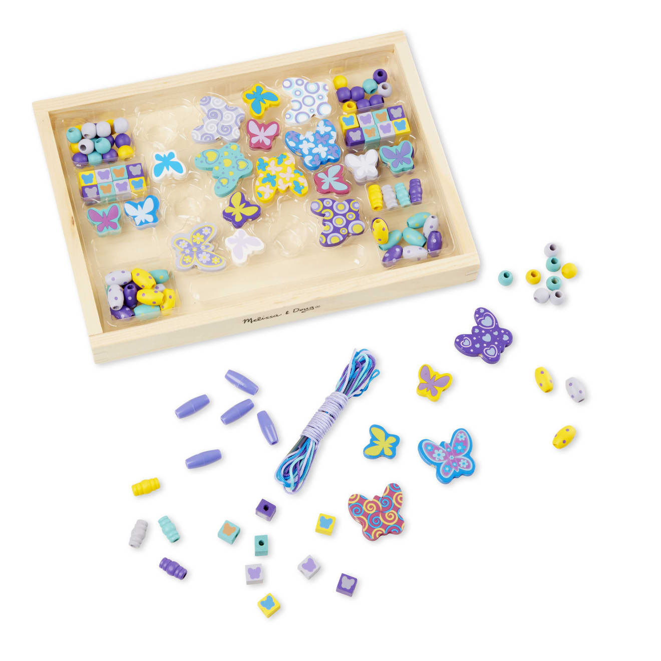 Created by Me! Butterfly Beads Wooden Bead Kit - Image 3