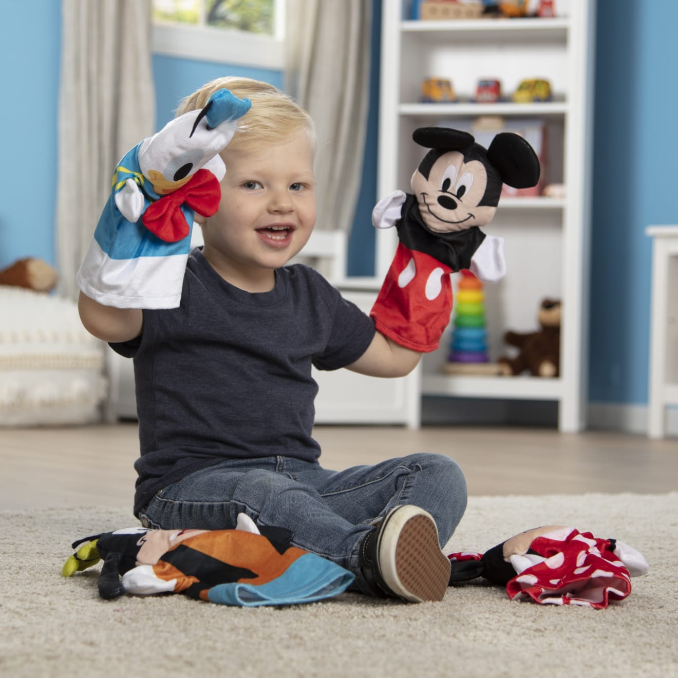 Disney Mickey Mouse & Friends Soft & Cuddly Hand Puppets - Image 2