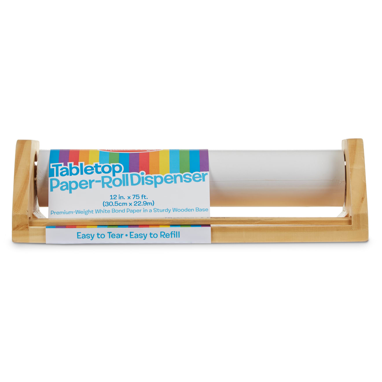 Wooden Tabletop Paper Roll Dispenser