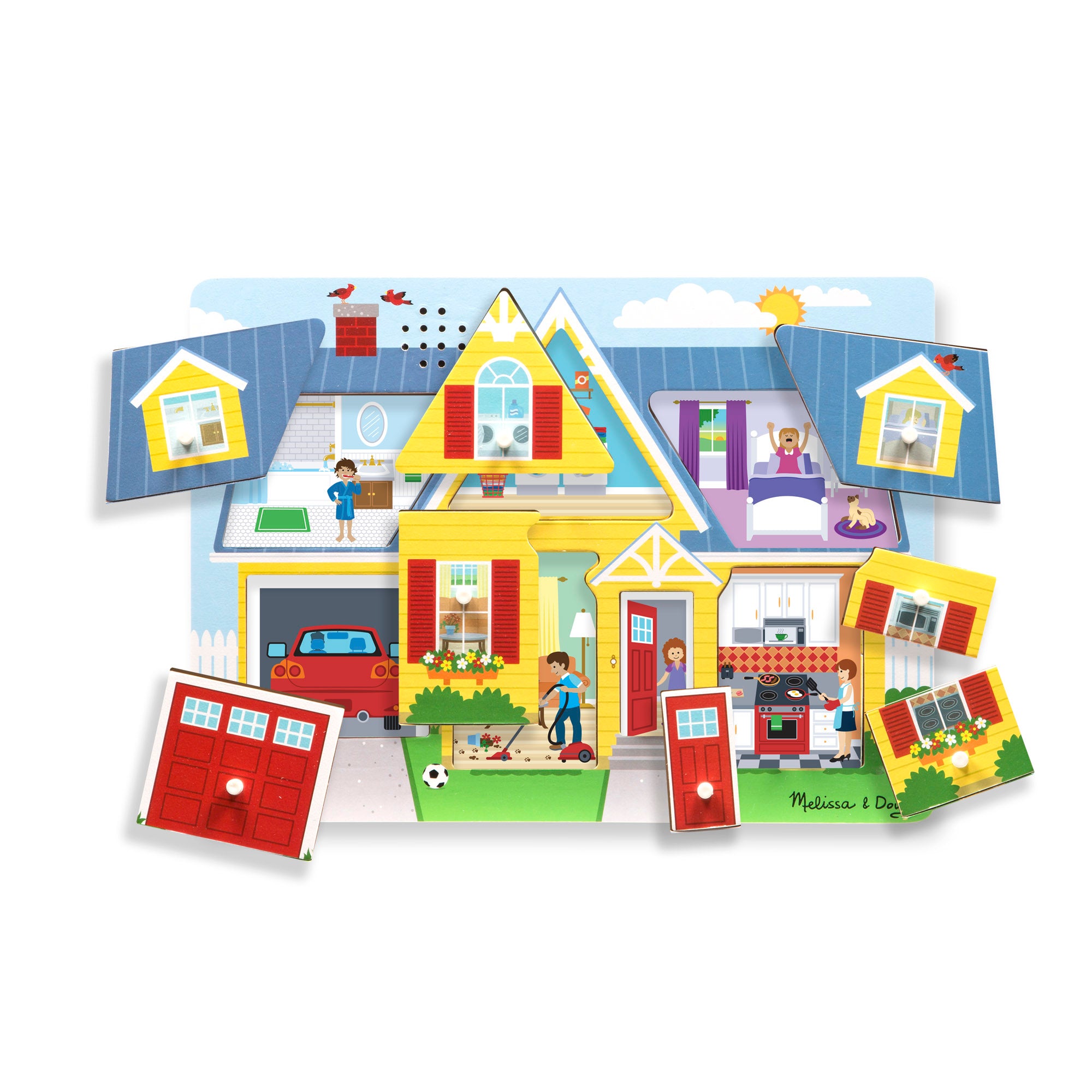 Around the House Sound Puzzle - 8 Pieces - Image 9