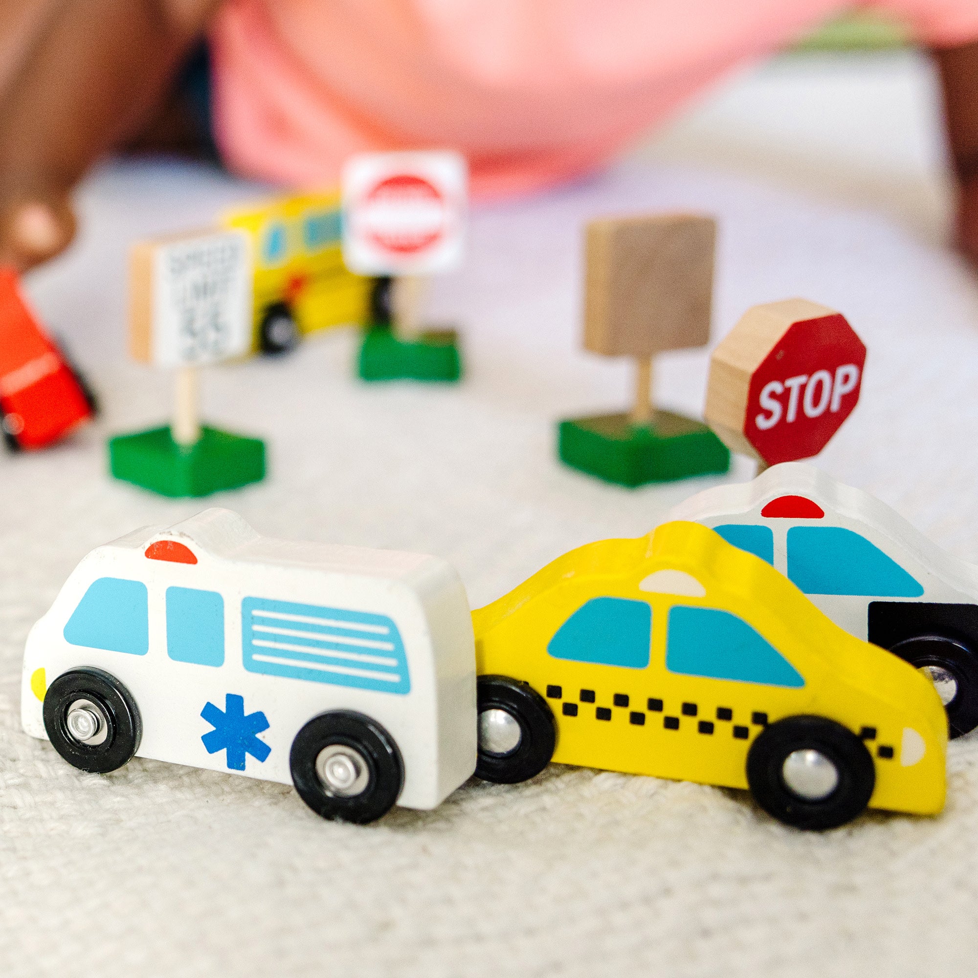 Wooden Vehicles and Traffic Signs - Image 6