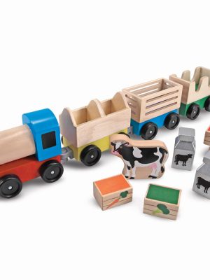 Wooden Farm Train