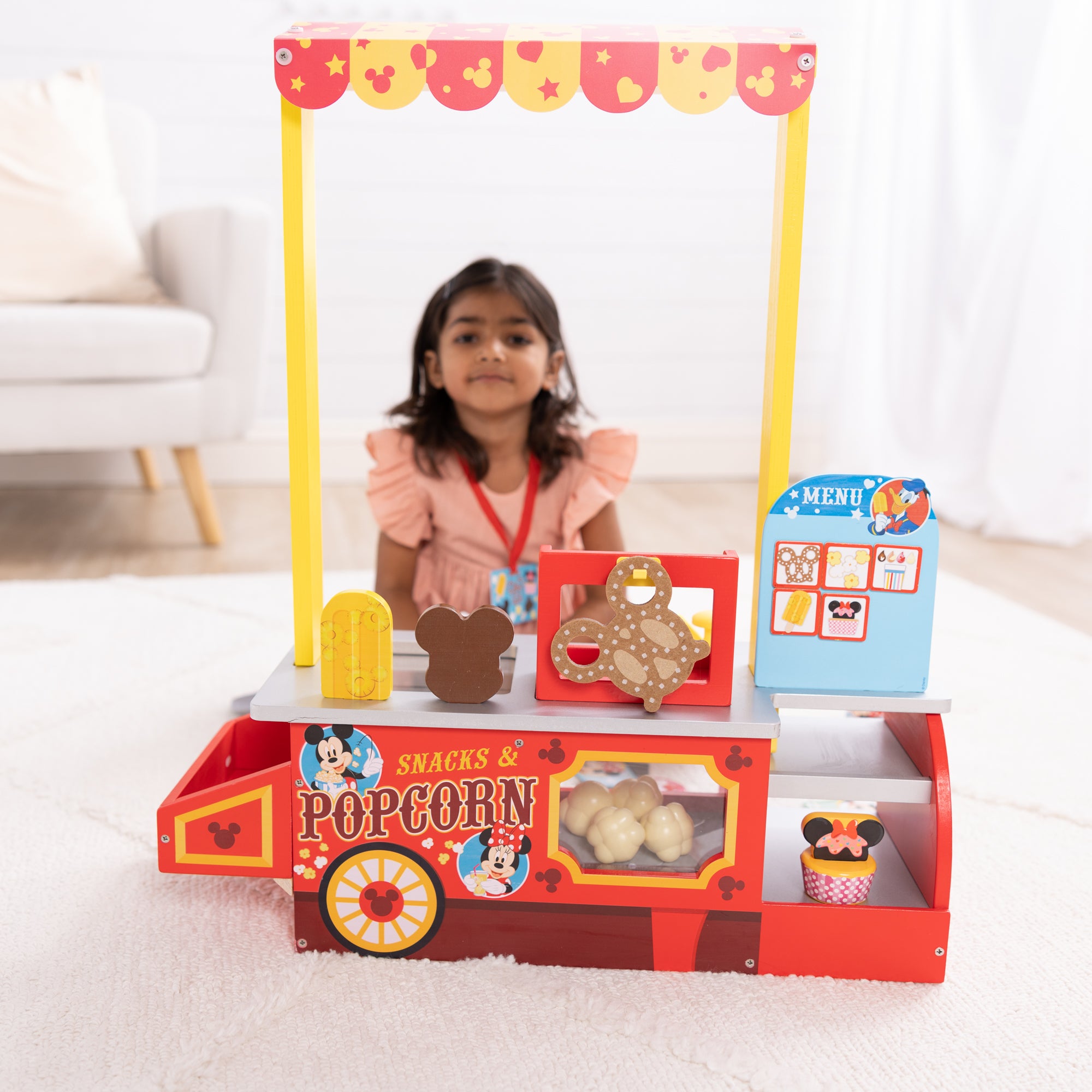 Disney Snacks & Popcorn Wooden Food Counter - Image 2