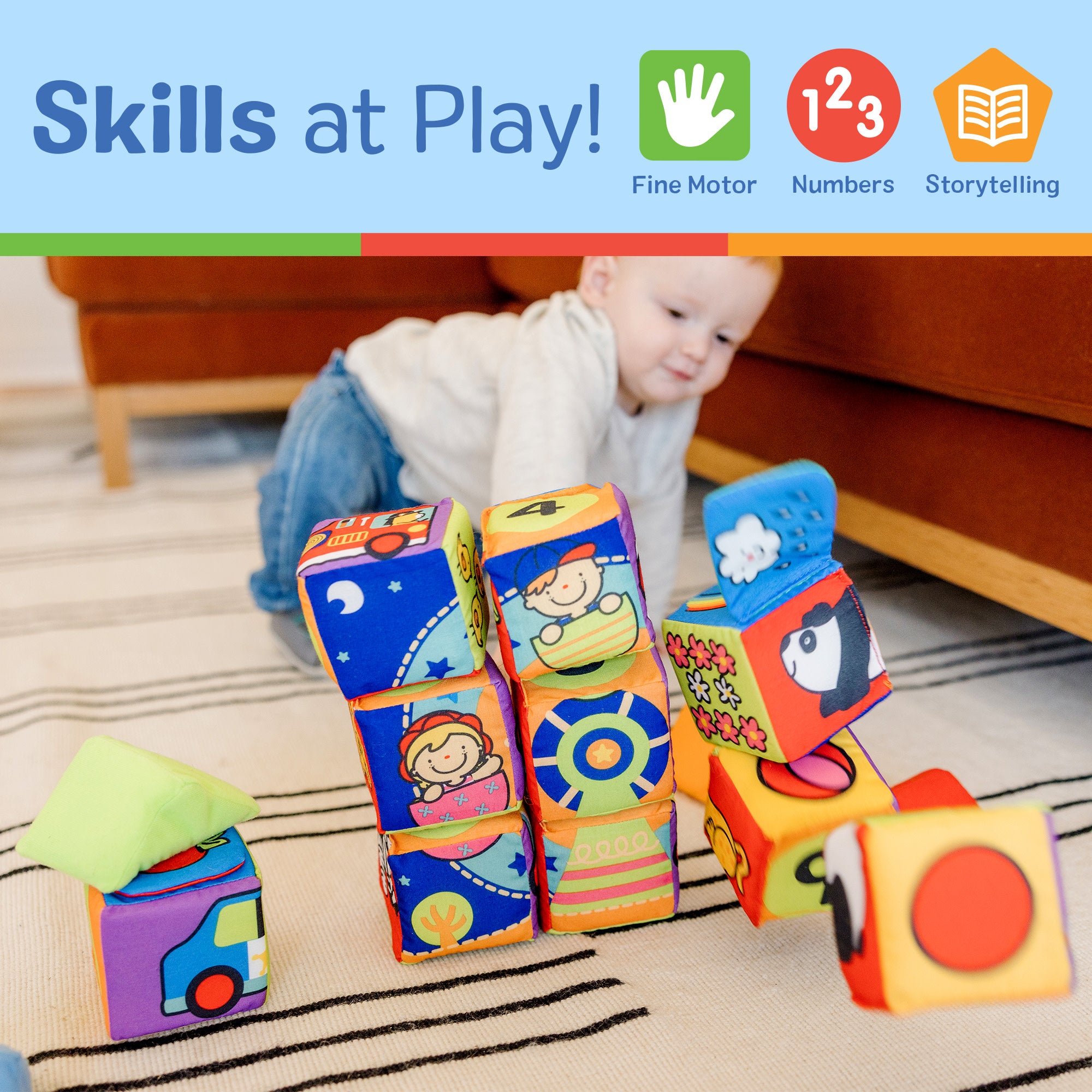 K's Kids Match and Build Soft Blocks - Image 5