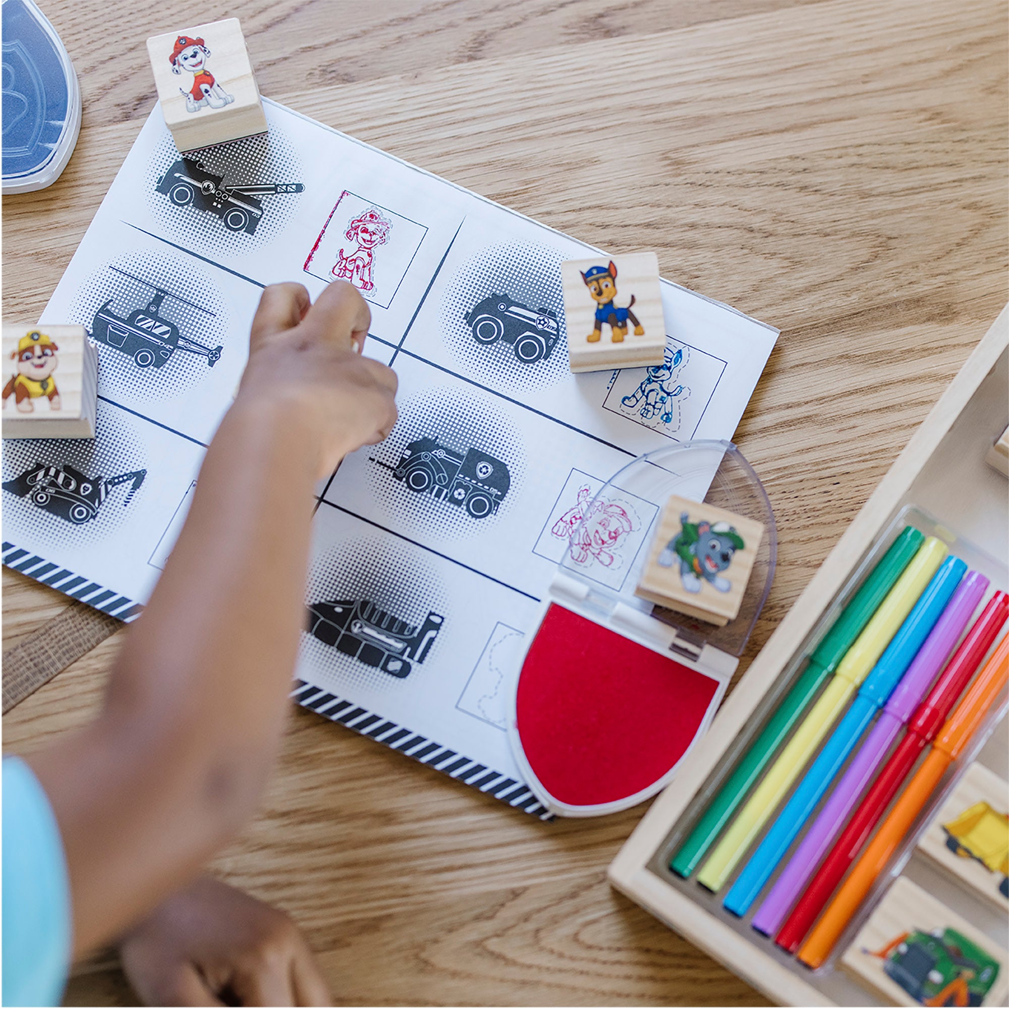 PAW Patrol Wooden Stamps Activity Set - Image 2