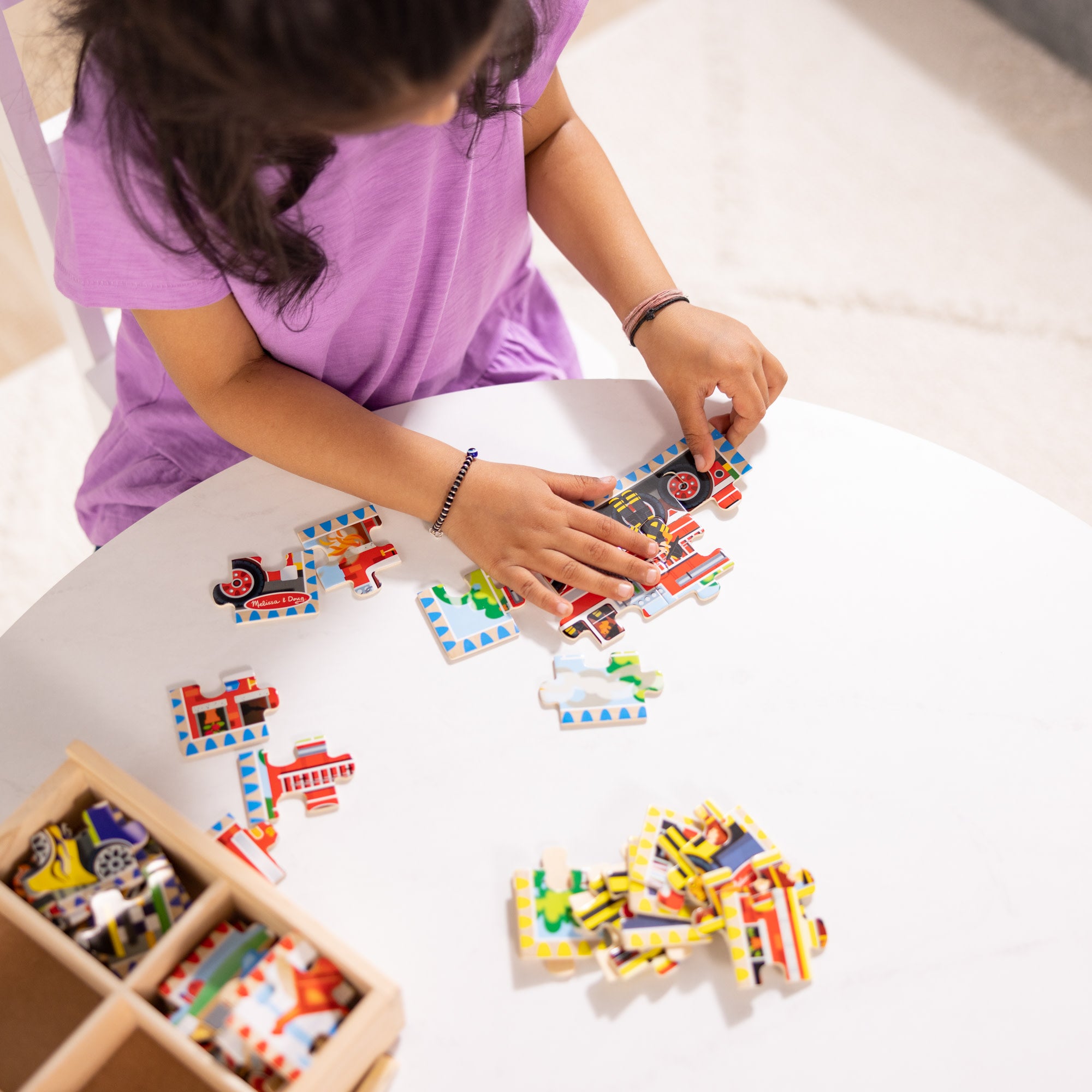 Wooden Jigsaw Puzzles in a Box - Vehicles - Image 5