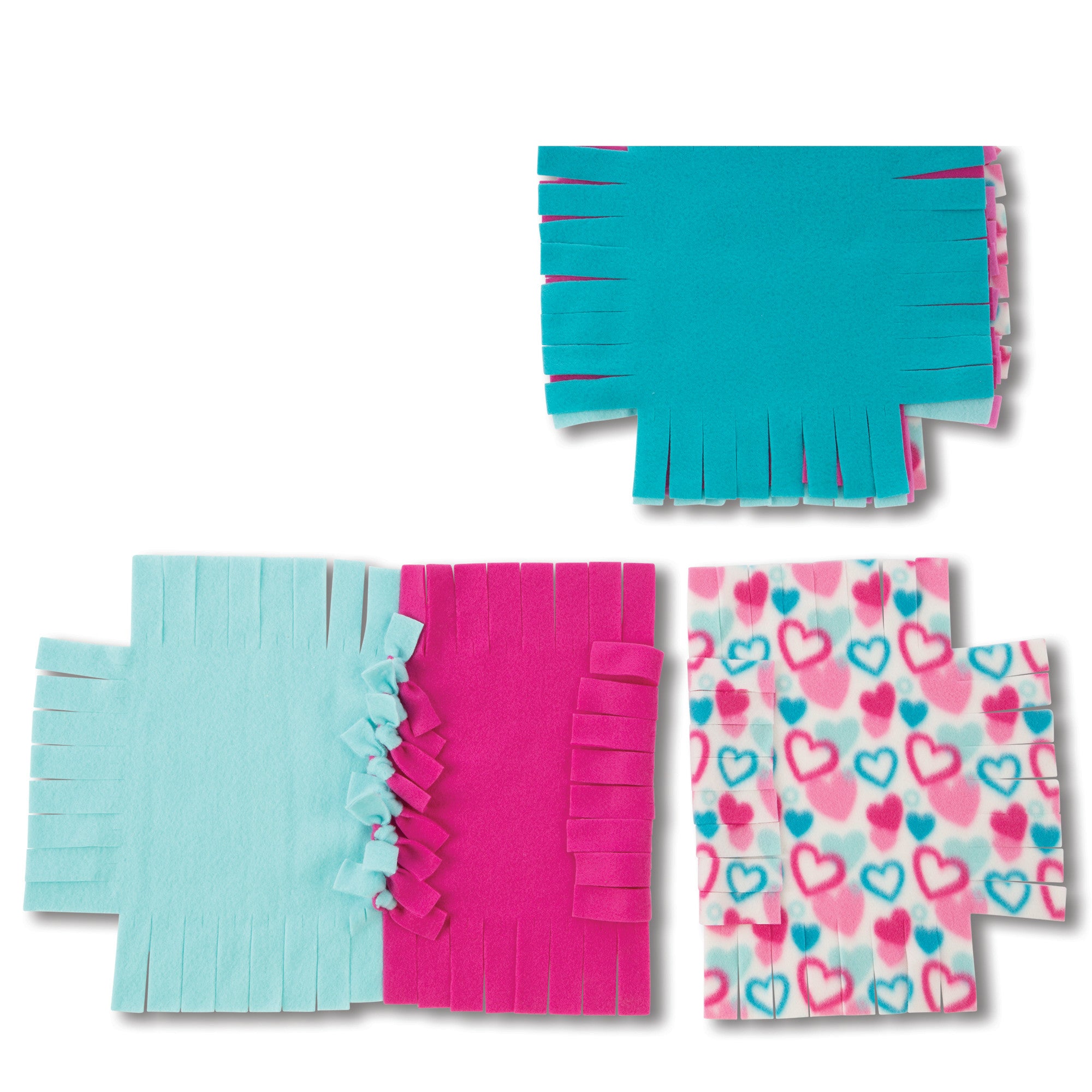 Created by Me!??Heart Fleece Blanket No-Sew Craft Kit - Image 4