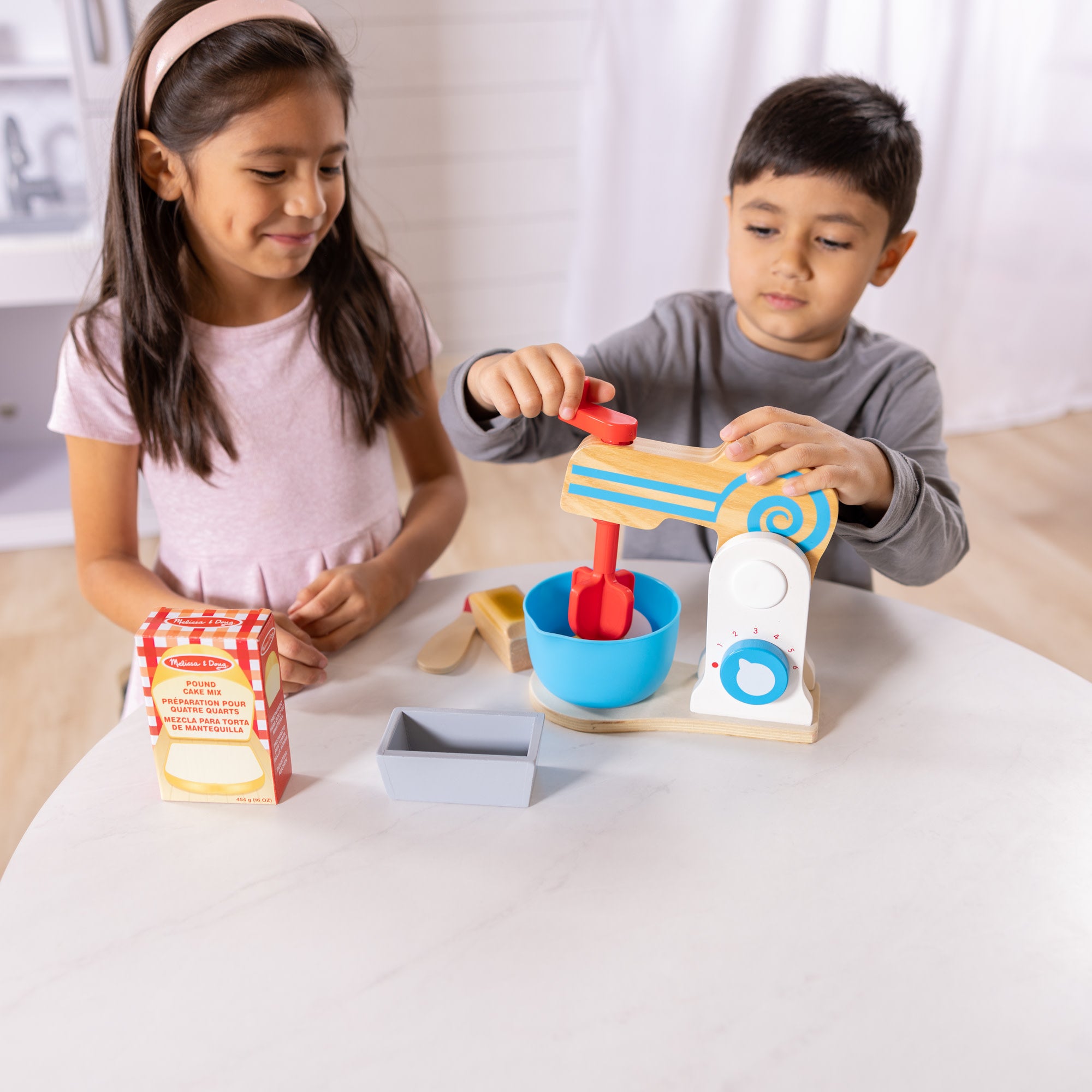 Wooden Make-a-Cake Mixer Set - Image 2